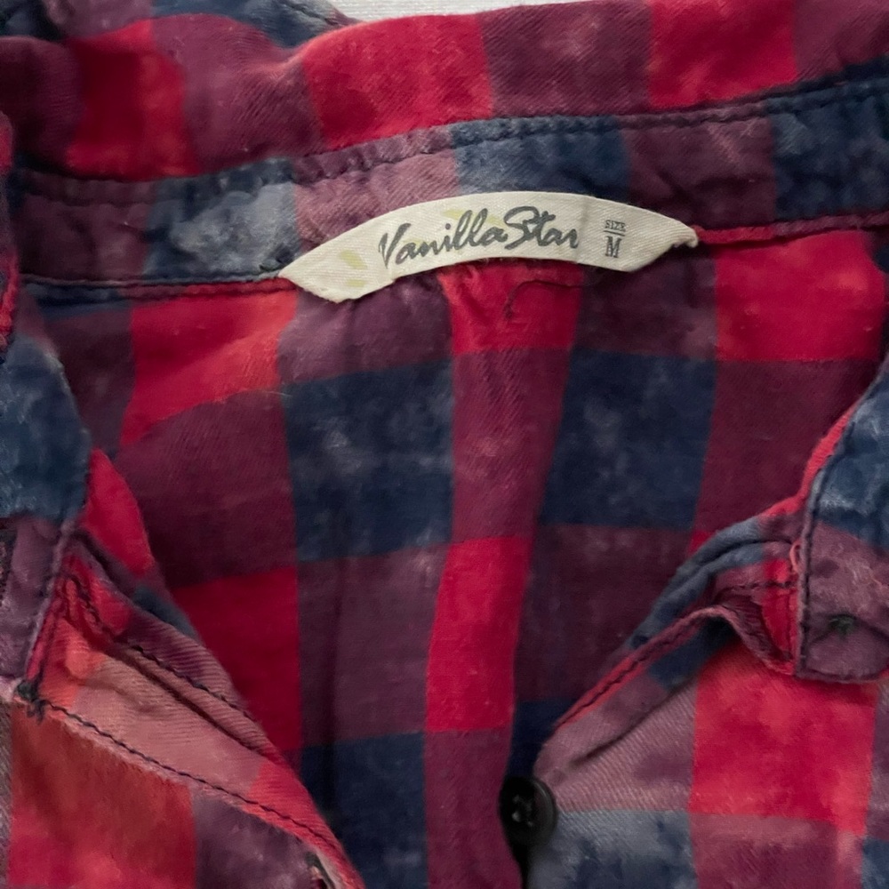 Red and blue flannel